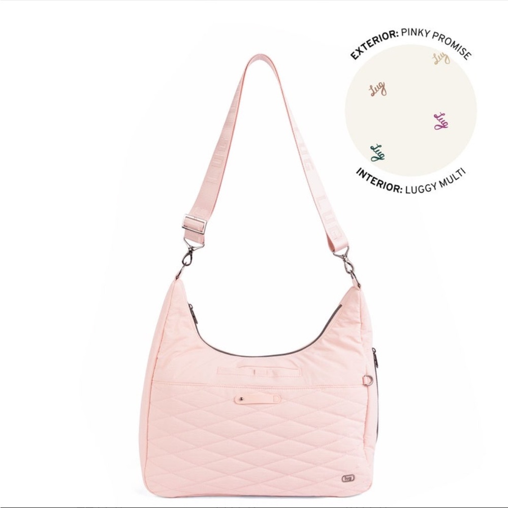 Lug Balsa CloudGo Hobo Crossbody Bag Pinky Promise